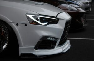 cars parked at a Brisbane Mitsubishi dealership’s lot