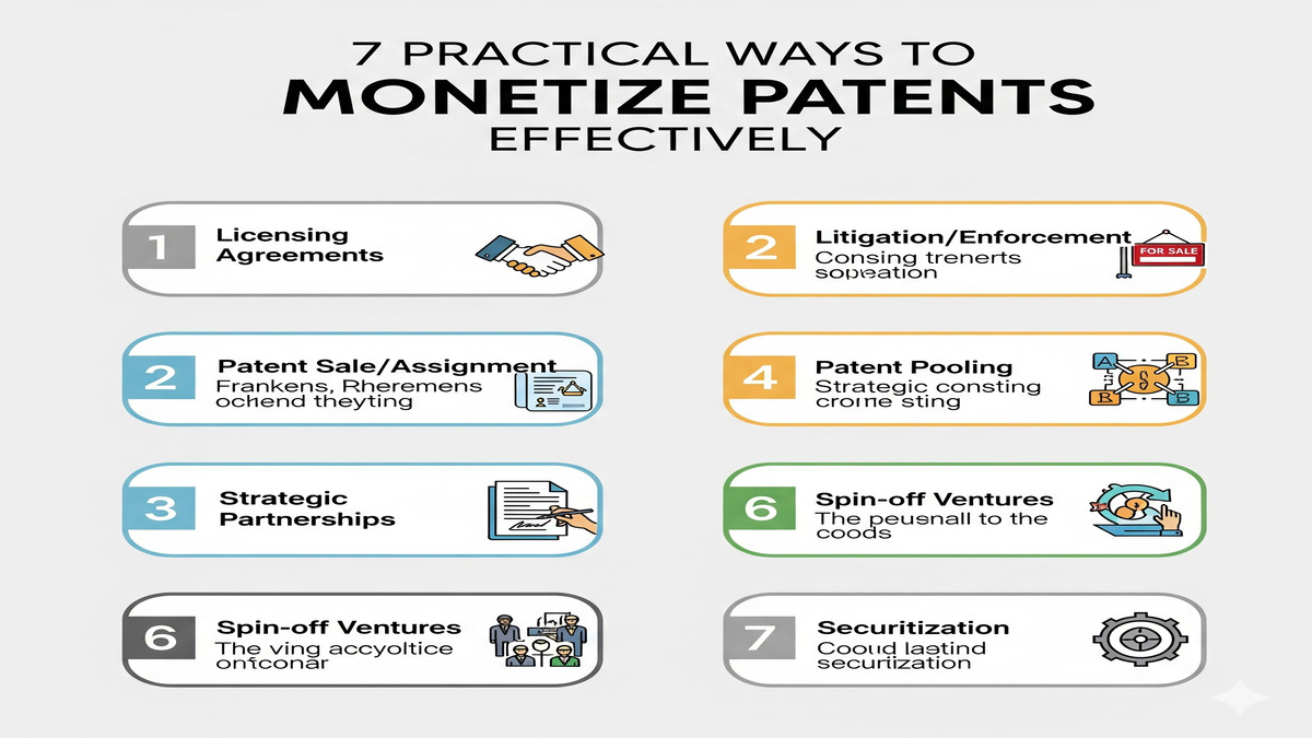 7 Practical Ways to Monetize Patents