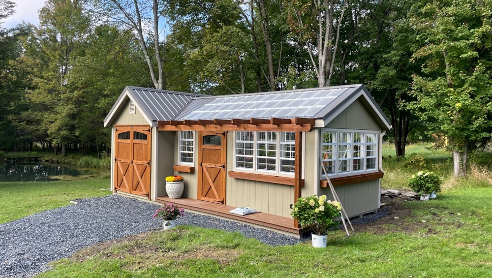 Smart Greenhouse Shed Layouts for Small Yards